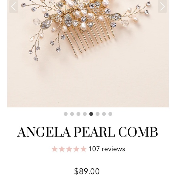 Dareth Colburn bridal hair comb - Angela - Picture 2 of 8